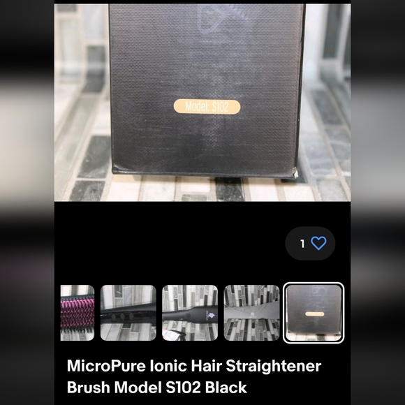NWT PINK MIRCOPURE IONIC HAIR STRAIGHTENER BRUSH MODEL S102 HAIR CARE TOOL - Picture 7 of 8